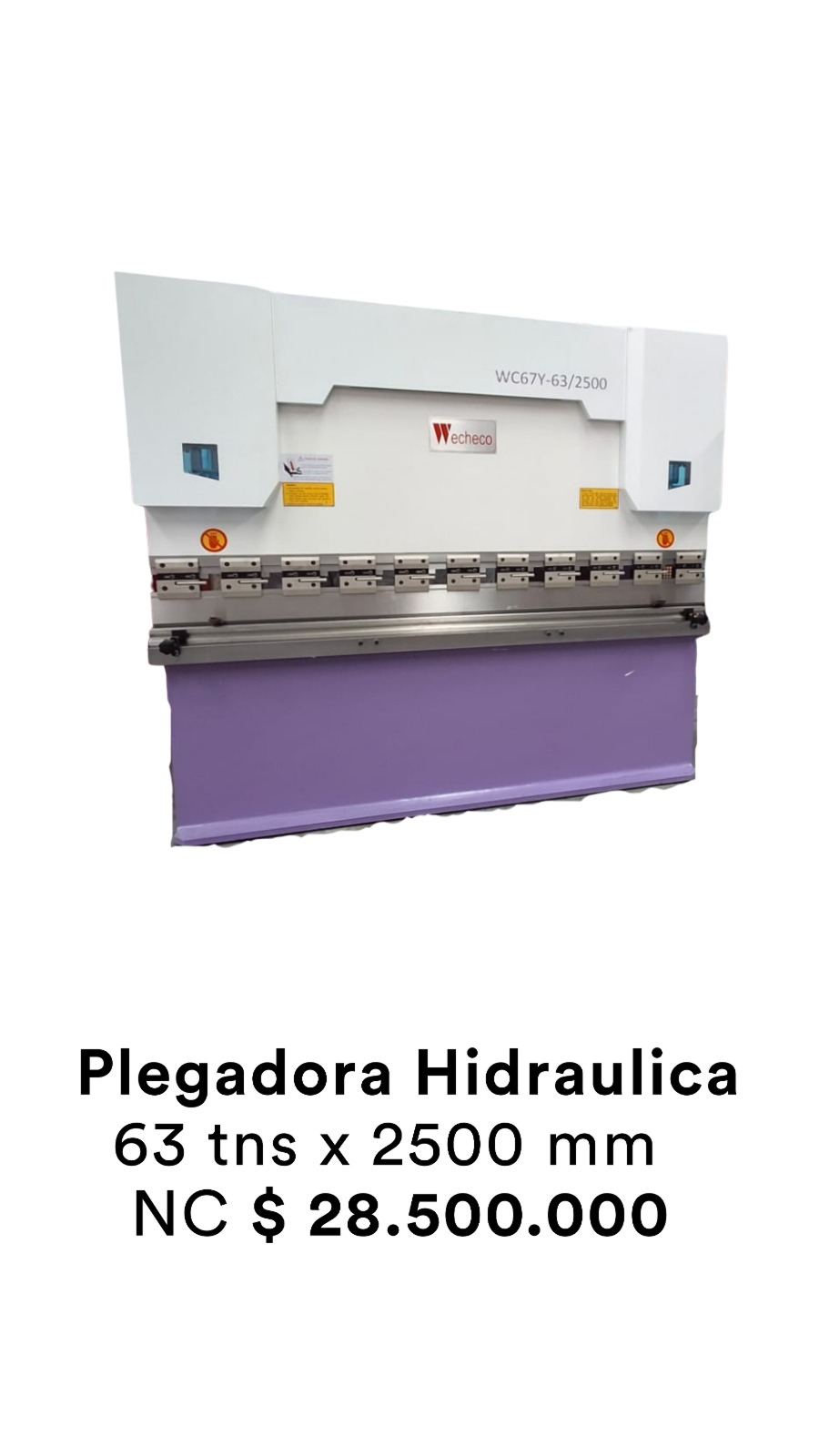 Plegadora nueva